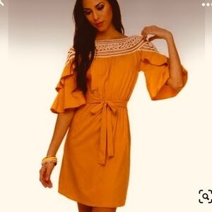 NWOT Anthro Esley Boho Peasant Dress